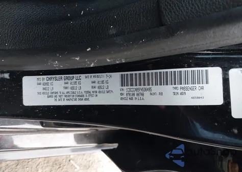 2015 Chrysler 200 Limited from USA, damaged, VIN 1C3CCCAB5FN536495